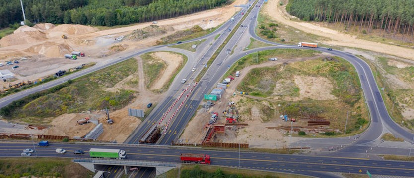Zamknięty pas autostrady A6 w kierunku Kołbaskowa