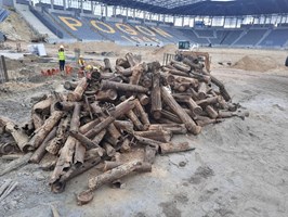 Ponad 850 pocisków artyleryjskich na budowie Stadionu Miejskiego w Szczecinie