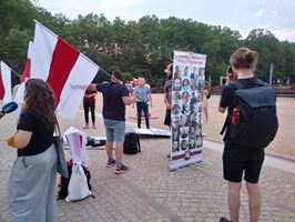 Pikieta w geście solidarności z Białorusią