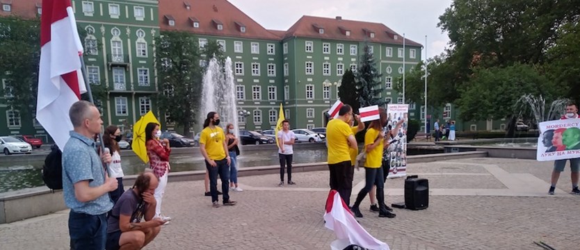Pikieta w geście solidarności z Białorusią
