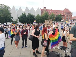 Protest środowisk lewicowych w Szczecinie