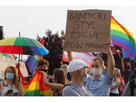 Protest środowisk lewicowych w Szczecinie