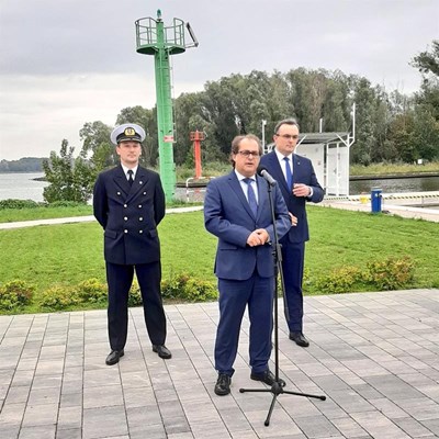 Minister Marek Gróbarczyk o pogłębianiu toru wodnego