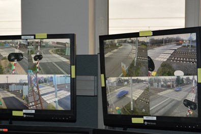 Monitoring na przejeździe kolejowym