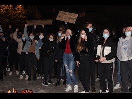 Protesty w Nowogardzie. „Moje ciało – moja sprawa”