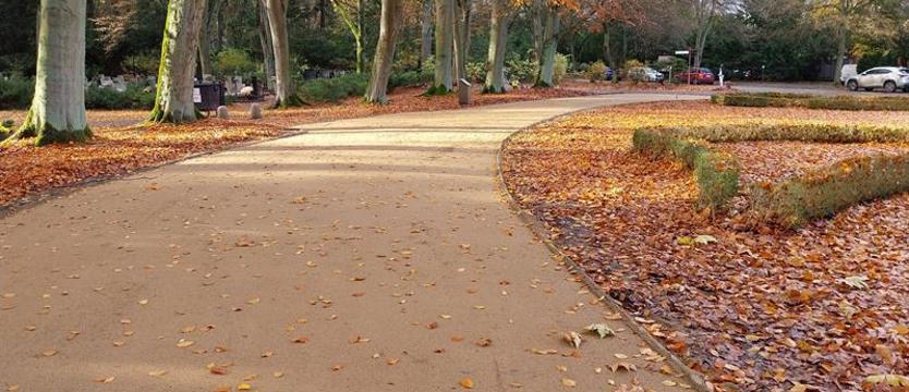 Cząstkowa naprawa alei na Cmentarzu Centralnym
