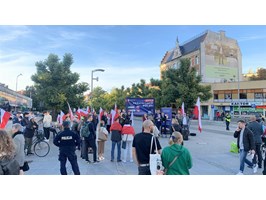 Na placu Adamowicza: „Stop ukrainizacji Polski”