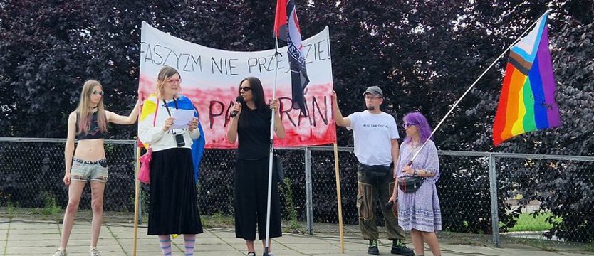 Na placu Solidarności protestowali przeciwko faszyzmowi