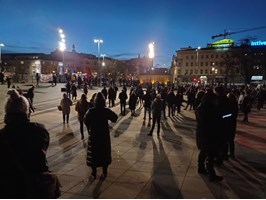Protest w obronie praw kobiet. Z pl. Solidarności przed siedzibę PiS