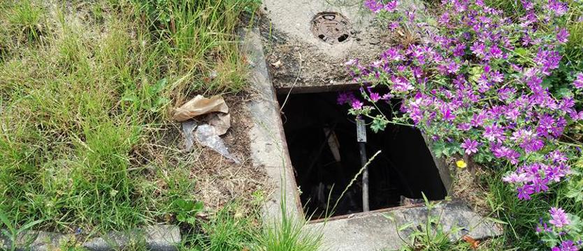 Niebezpieczna pułapka przy ścieżce rowerowej