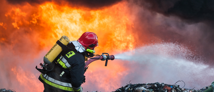 Pożar składowiska odpadów (akt.)