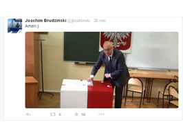 Brudziński w końcu zagłosował  (akt.)