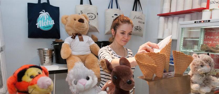 Porcja lodów za pluszaka