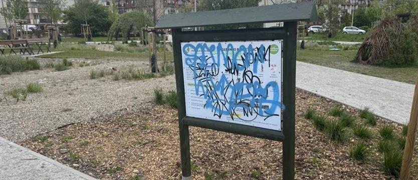 Wandale zdewastowali Ekopark przy Złotowskiej