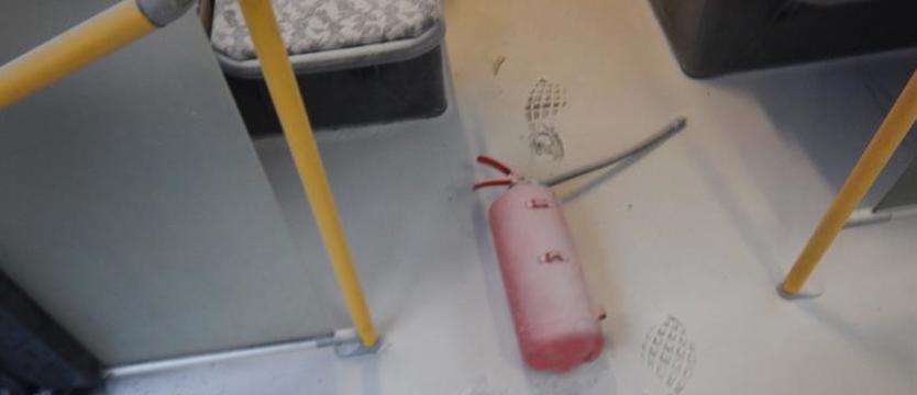 Użyli gaśnicy, zniszczyli autobus i zaatakowali kierowcę w Wołczkowie