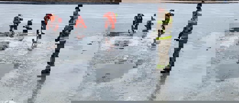 Walentynkowe morsowanie z sercem w tle. Maszewo zaprasza