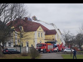 Strażacy gasili hotel w Nowogardzie