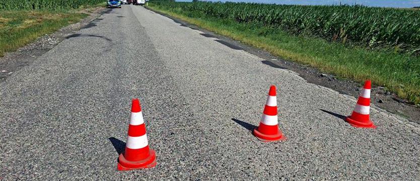 Rowerzystka trafiła śmigłowcem LPR do szpitala