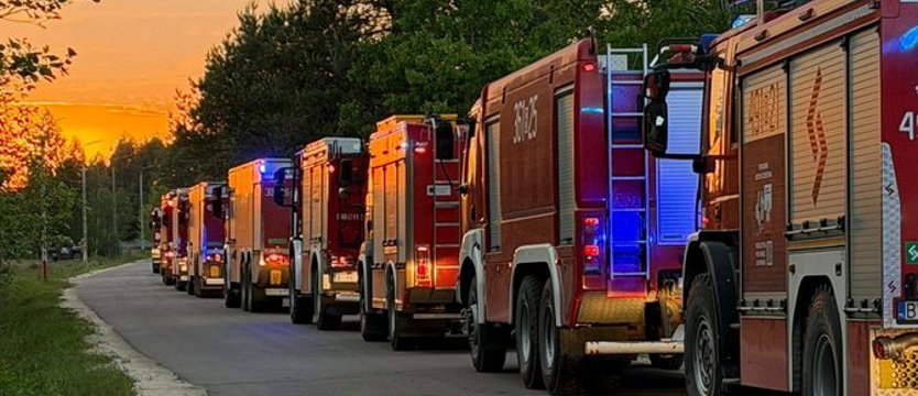 W gaszenie pożaru w pow. wołomińskim zaangażowanych ponad 1,5 tys. osób