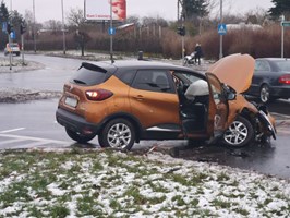 Kolejny wypadek na skrzyżowaniu ulic Santockiej i 26 Kwietnia