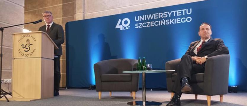Radosław Sikorski w Szczecinie: "Rosji wystarczy, że jesteśmy antyzachodni"