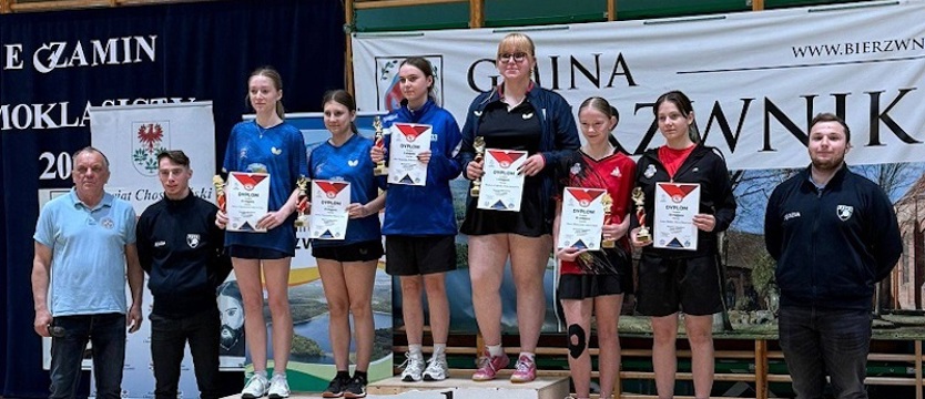 Tenis stołowy. Mistrzostwa Województwa Kadetek i Kadetów w Bierzwniku