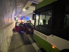 Symulacja wypadku tuż przed otwarciem tunelu w Świnoujściu