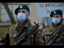 Przysięga wojskowa w Błękitnej Brygadzie