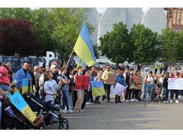 Ratujcie Mariupol! Pokojowy wiec w Szczecinie