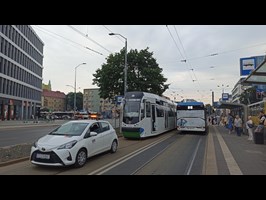 Stanęły tramwaje na Wyszyńskiego
