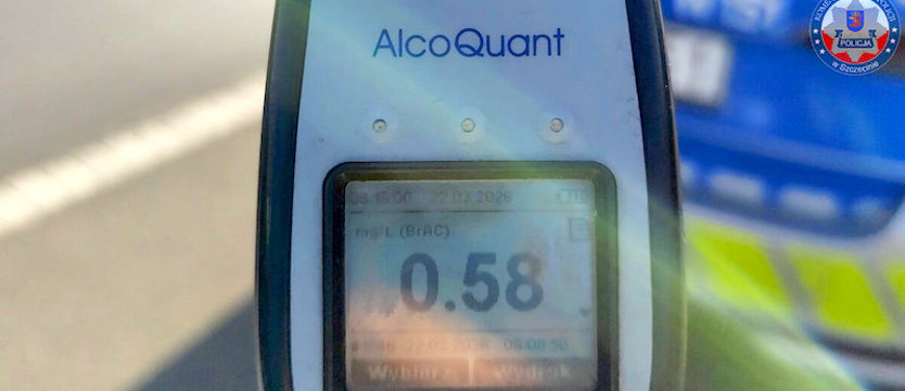 Pijany wiózł samochodem żonę i dwoje dzieci
