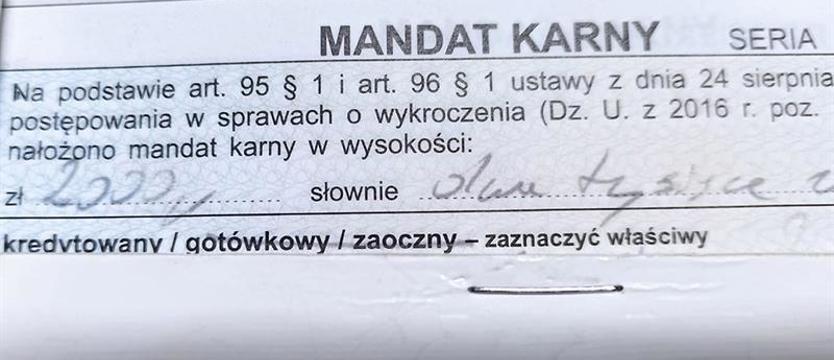 Kierowca bmw ustanowił swoisty rekord. Mandat po nowemu
