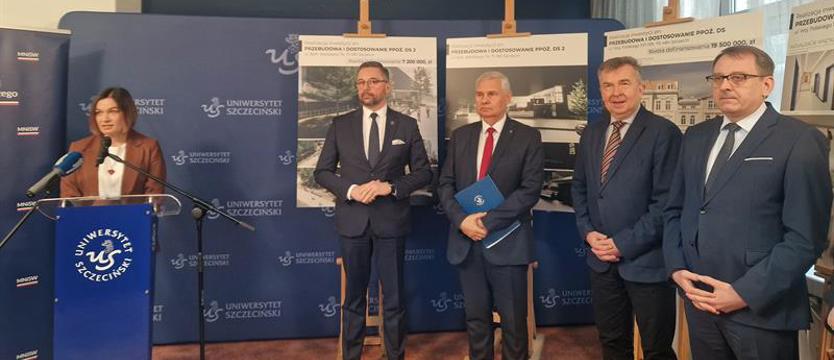 Ponad 70 milionów na remonty akademików Uniwersytetu Szczecińskiego