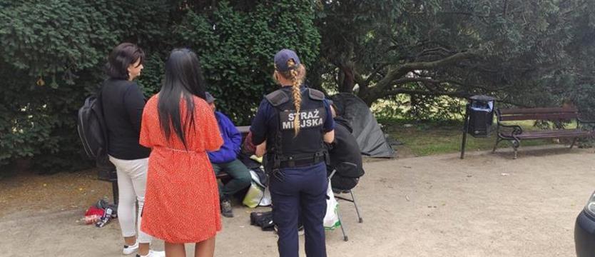 Piją, bałaganią, zaczepiają przechodniów. Latem więcej bezdomnych na ulicach