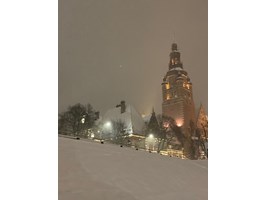 Szczecin przykryty śniegiem