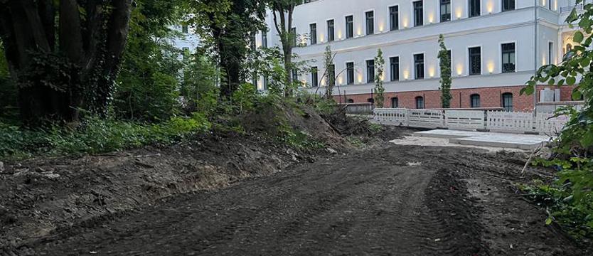 Koniec rozjeżdżania parku? Droga tymczasowa – nie chaos