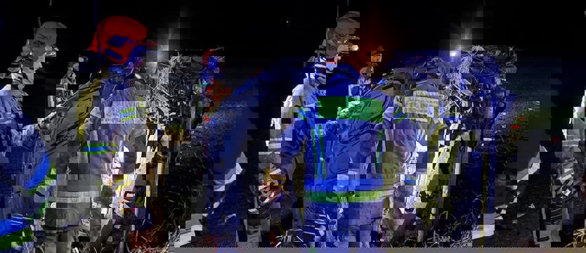 Po dachowaniu znaleźli tylko rozbity, pusty samochód