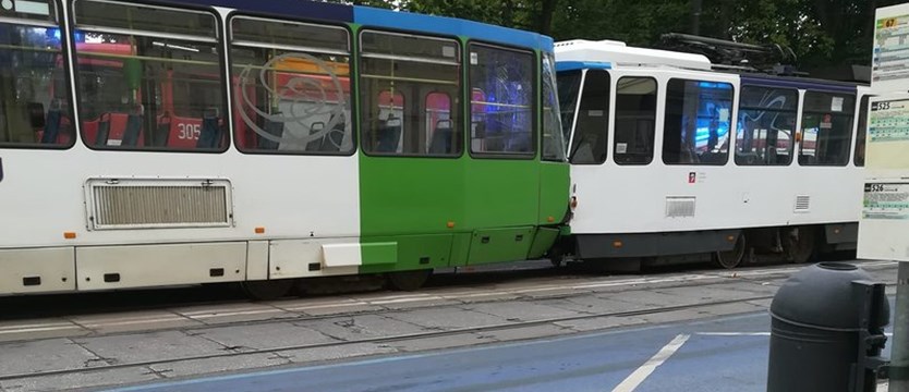 Tramwaje zderzyły się na ul. Druckiego-Lubeckiego w Szczecinie