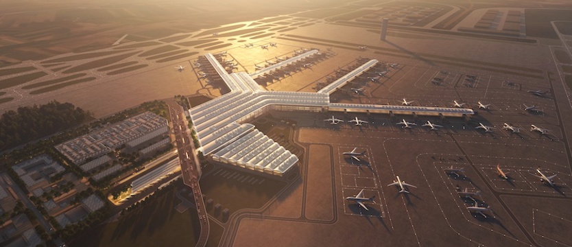 CPK: projekt budowlany nowego lotniska wraz z dworcem kolejowym jest gotowy