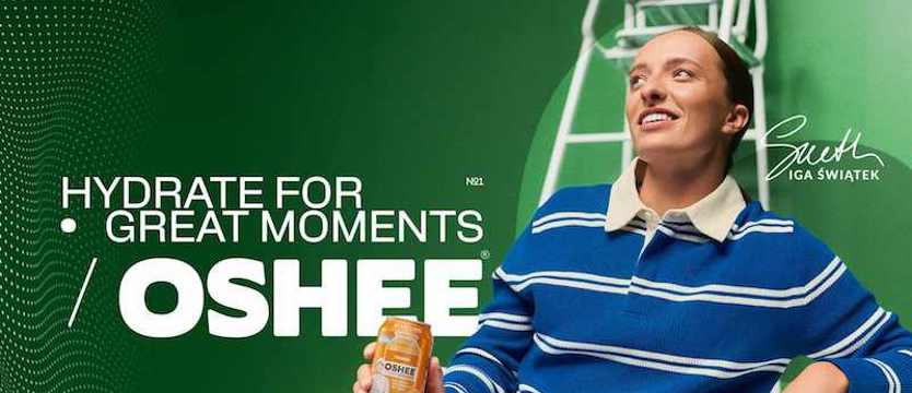 OSHEE i Iga Świątek wracają z nową odsłoną „Hydrate for Great Moments”