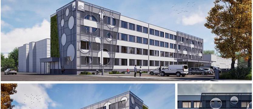 Krople wody i zielone ściany. Nowa elewacja na starym budynku ZWiK