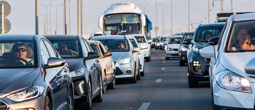 Kolizja ośmiu pojazdów na S3