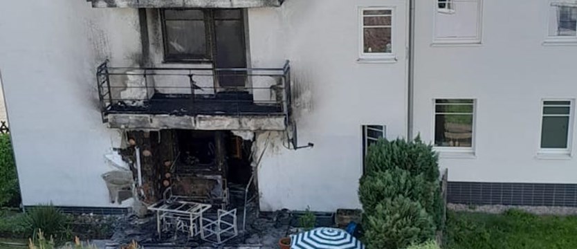 Na ul. Gwarnej w Szczecinie spaliło się mieszkanie