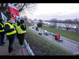 W Szczecinie ruszył protest przewoźników