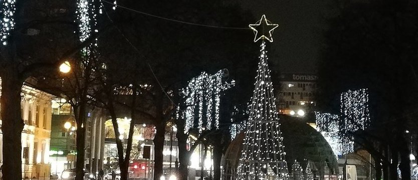 Szczecin rozświetlony świątecznie