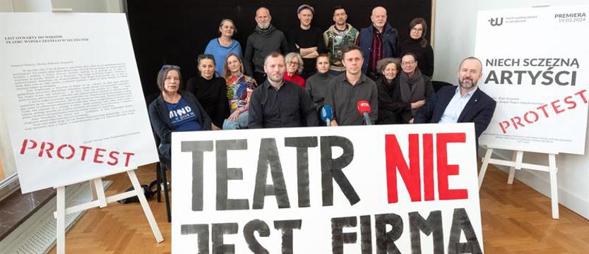 „Teatr nie jest firmą”. Aktorzy protestują przeciwko polityce władz Szczecina