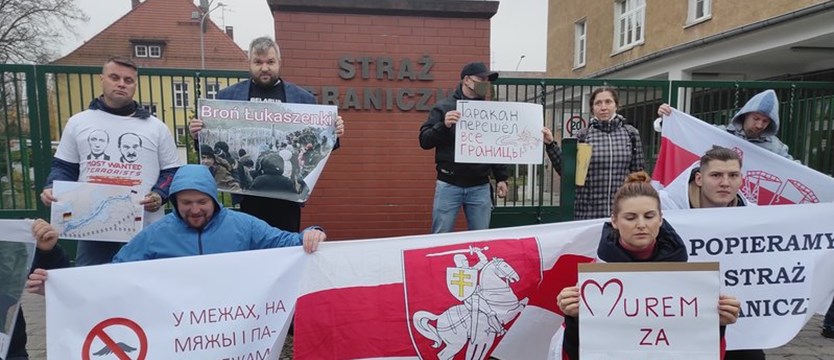Białorusini w Szczecinie solidarni z polską Strażą Graniczną