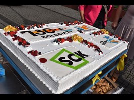 W Stargardzie świętowano 730-letnie urodziny kolegiaty. Po zabawie był 30-kilogramowy tort