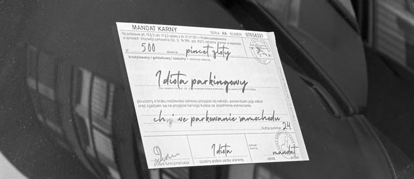 Wulgarne nalepki karą za złe parkowanie 