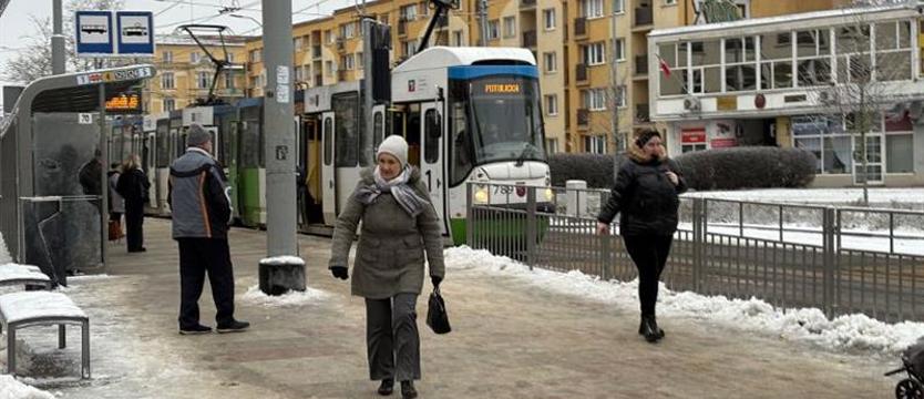 Tramwaje i autobusy na razie bez problemów. Pogoda może zmienić rozkład